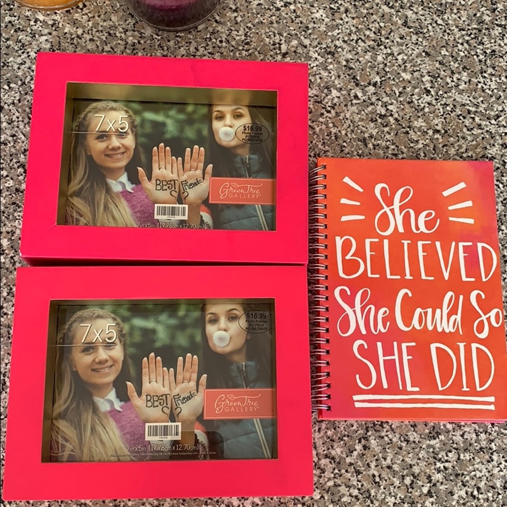 Picture frame and journal gift set
